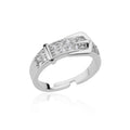 Bague Ajustable Pavée « POSITANO » – Design Ceinture Iconique