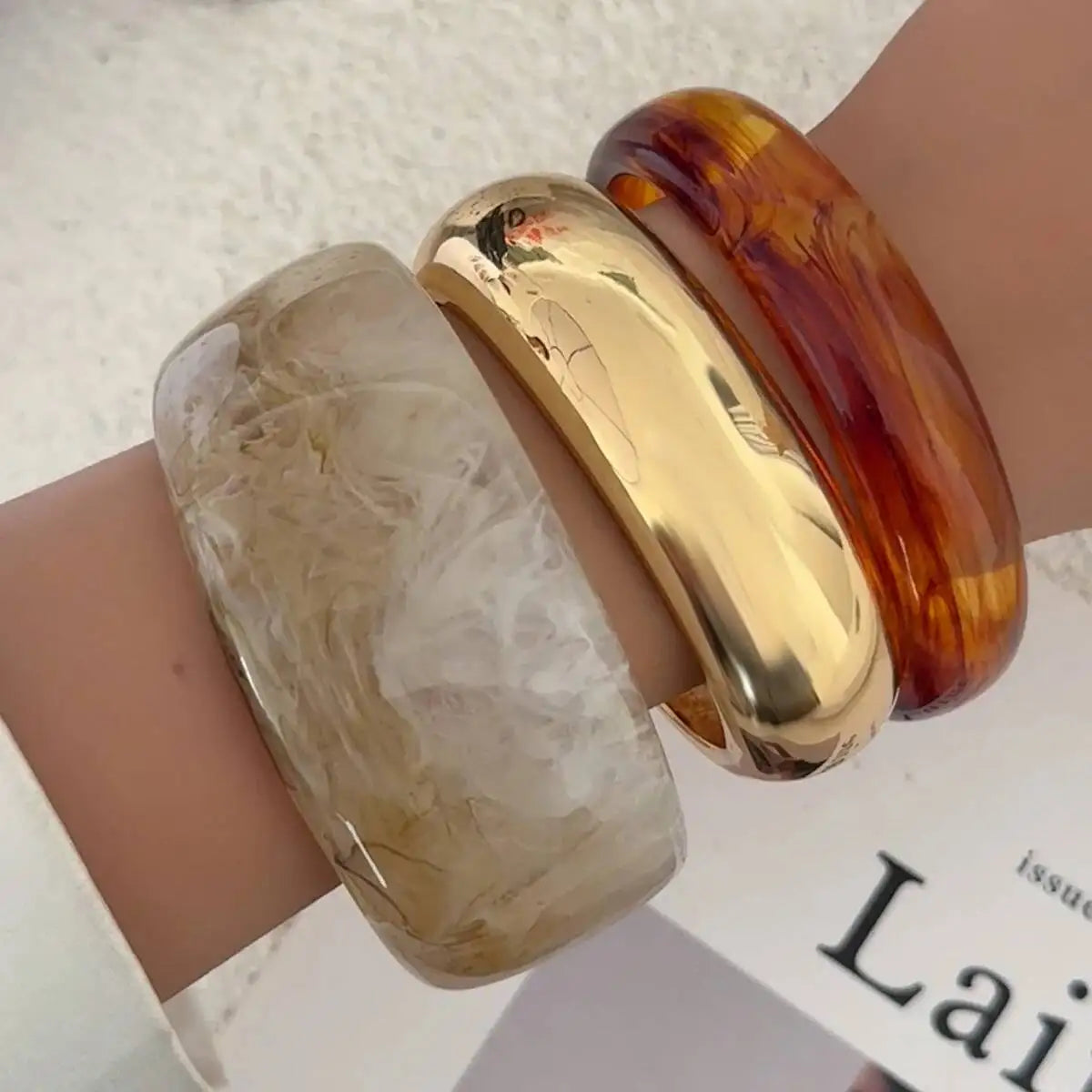Bracelet Jonc Bombé XXL « SAN REMO » – Édition Icône d'Été